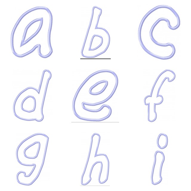 Alphabet, Applique, Monogram