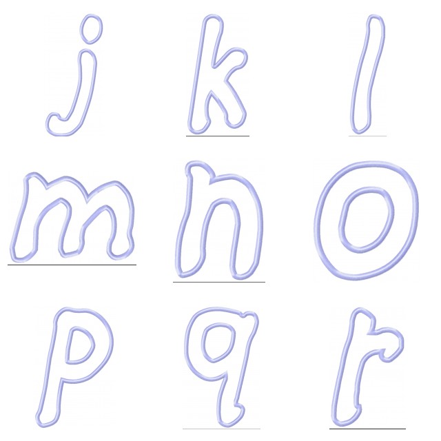 Alphabet, Applique, Monogram