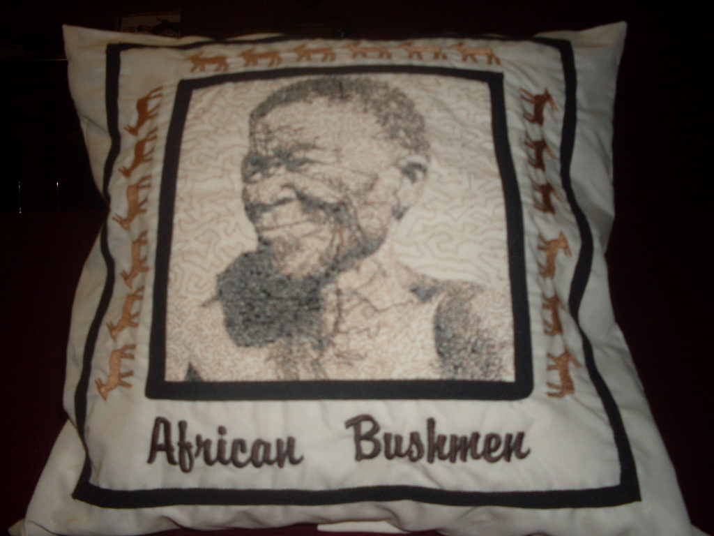 African, Koisan, Bushmen, People, Men, Photo stitch, Native
