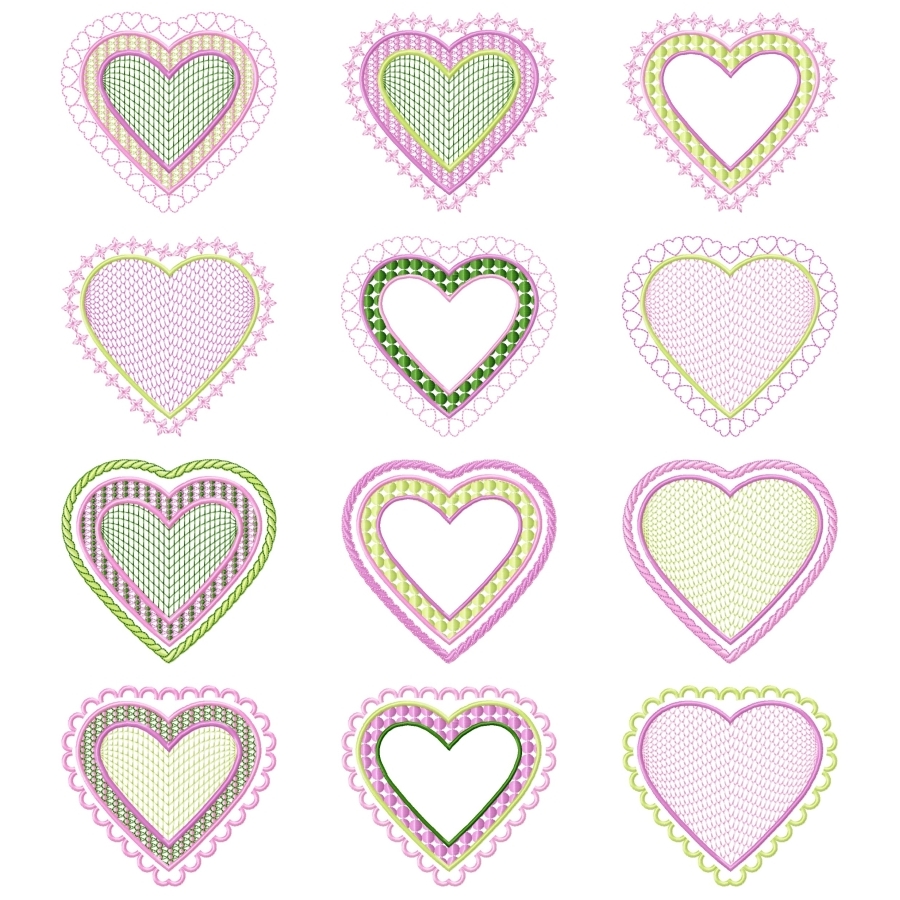 Lovely Hearts - Set 1