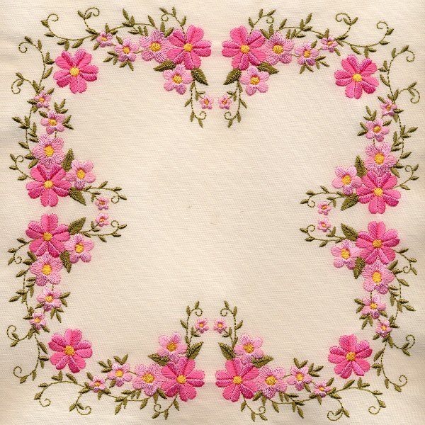 8x8 Floral Quilt 3 -3