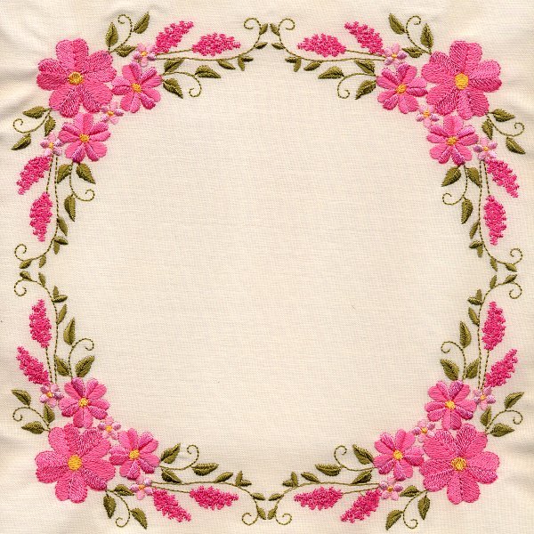 8x8 Floral Quilt 3 -4