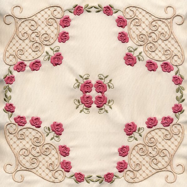 8x8 Miniature Roses Quilt -6