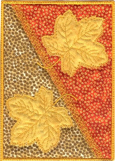 Applique Leaves and Mug Rugs -3