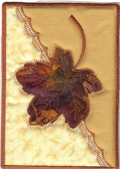 Applique Leaves and Mug Rugs -5