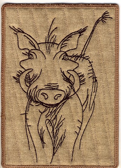 Warthog Mug Rugs and Hot Pads-5