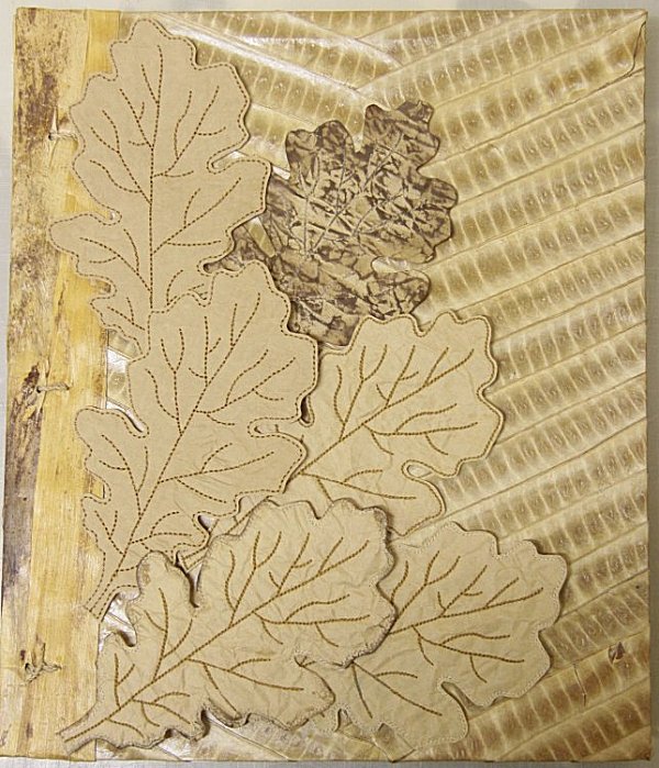 5x7 Mixed Media Leaves-5