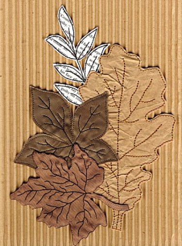 5x7 Mixed Media Leaves-12