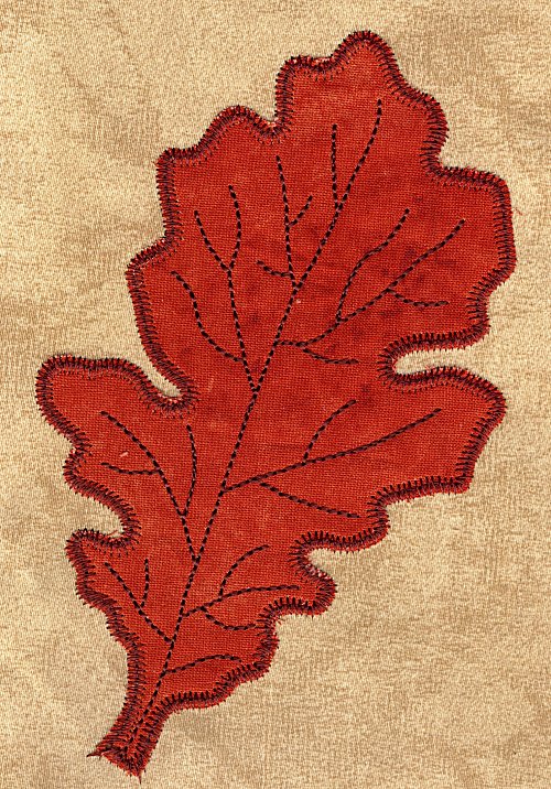 5x7 Mixed Media Leaves-16
