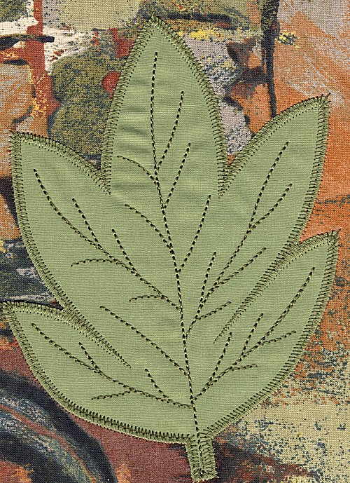 5x7 Mixed Media Leaves-23
