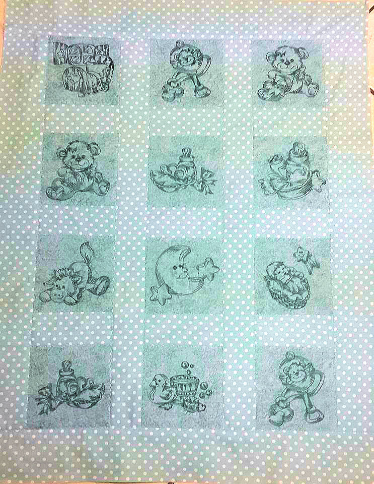 Baby Redwork Quilt-13