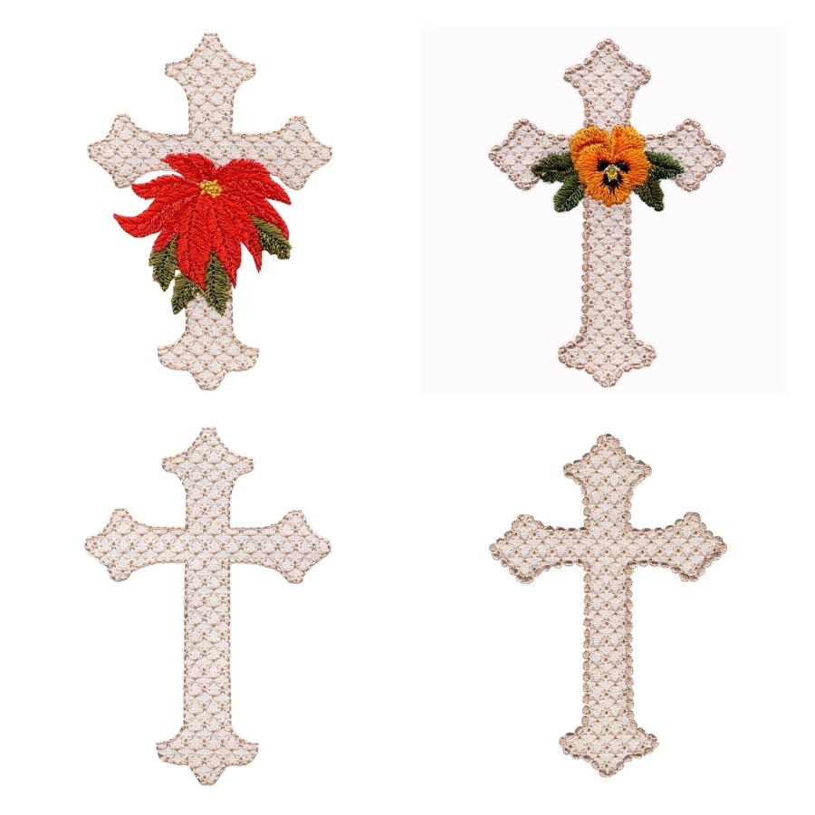 4x4 Crosses & Flowers