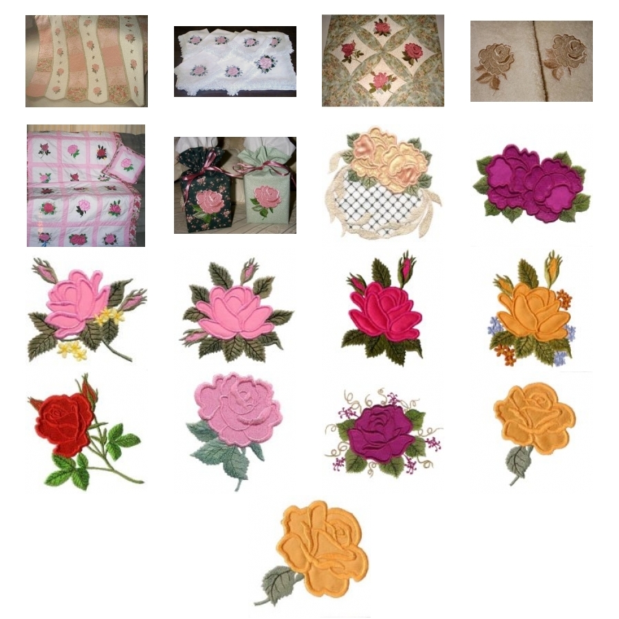 Applique Roses 