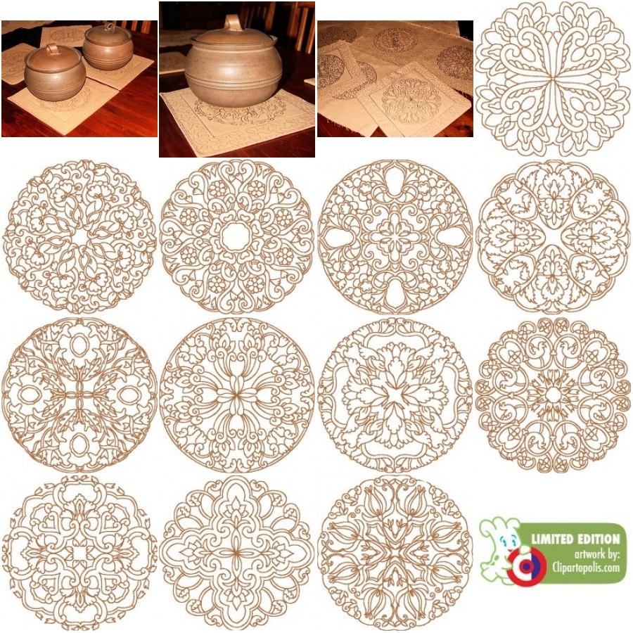 Lineart Persian Circles