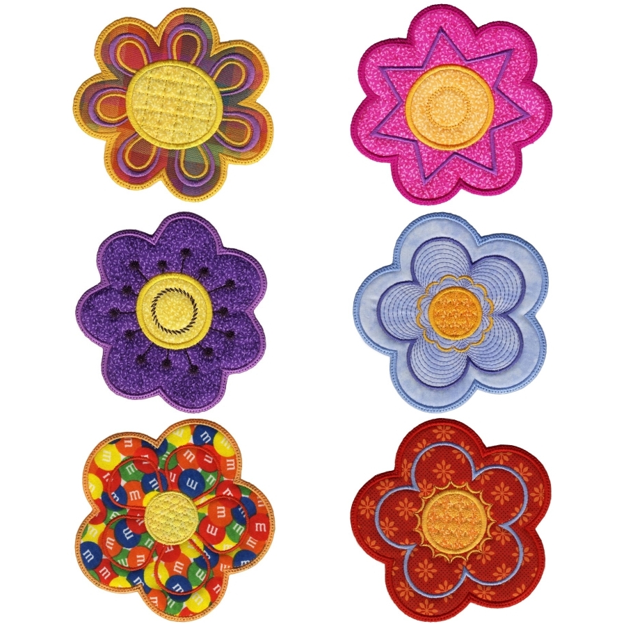 5x7 Floral Mug Rugs 2