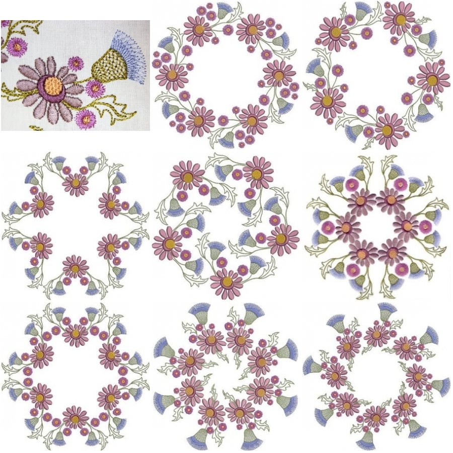 8x8 Floral Quilt 6