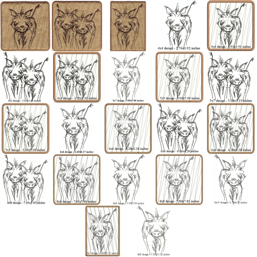 Warthog Mug Rugs and Hot Pads