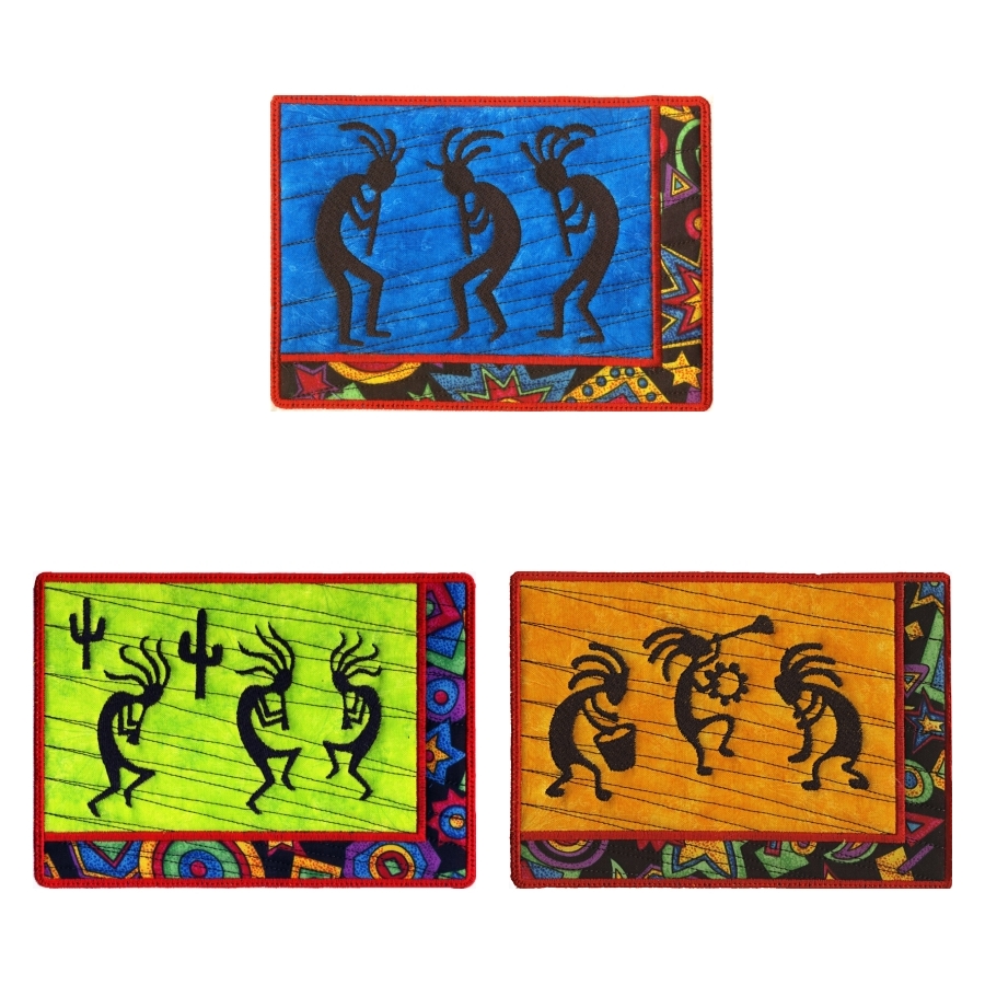 Kokopelli Mug Rugs 1