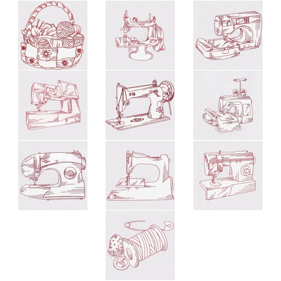Sewing Redwork