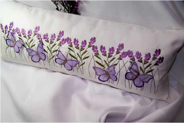 Butterfly and Lavender Pillow -6