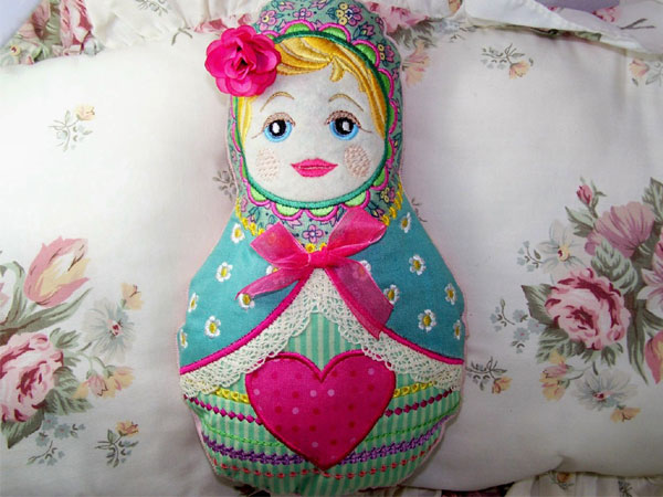 Matroyskha Doll Pillow -8