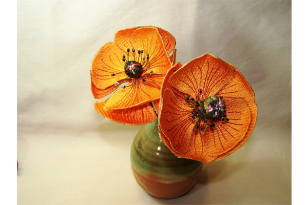 3D Orange Poppy -5