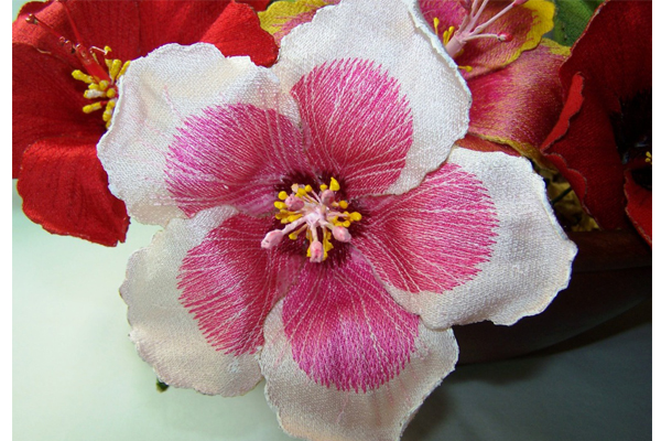 3D Pink Hibiscus -3
