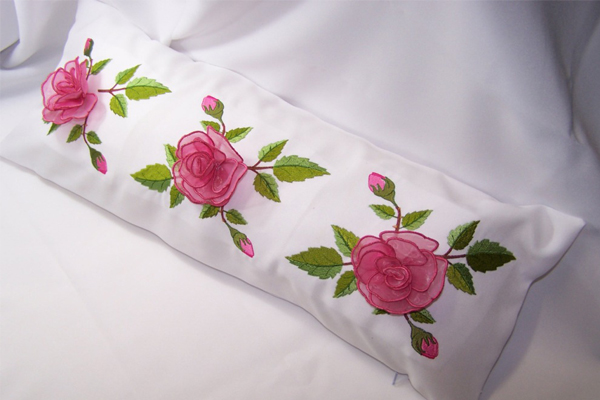 Rose Border Pillow -3