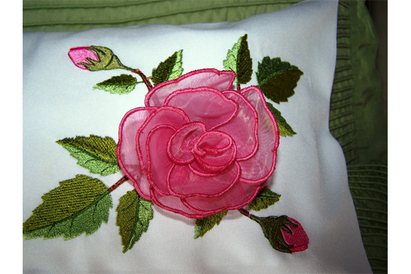 Rose Border Pillow -5