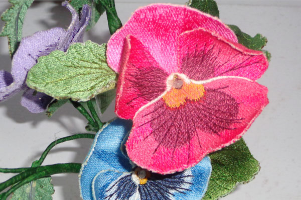 3D Pink Pansy -3