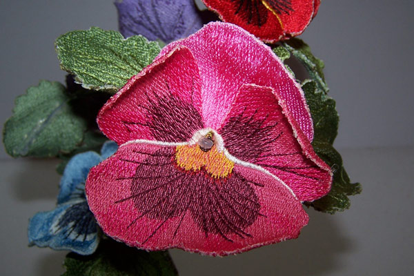 3D Pink Pansy -5
