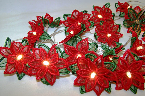 Poinsettia String Lights -3