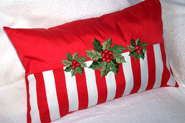Holly Berries Pillow -3