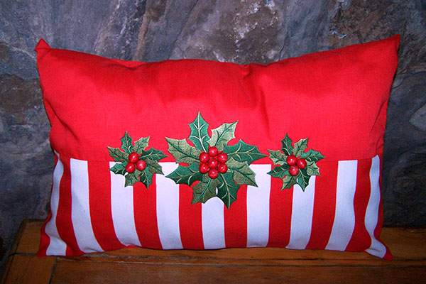 Holly Berries Pillow -4