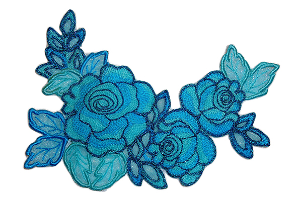 Blue Roses Jean Tattoo -4