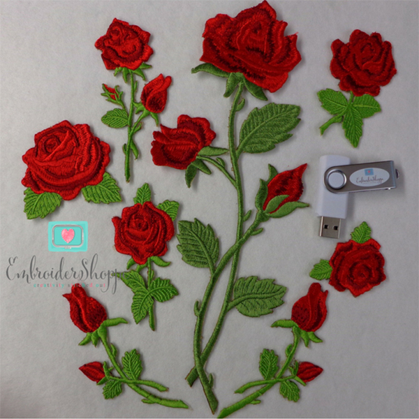 Red Rose Patches -9
