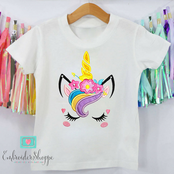 Unicorn Face 5 Applique -6