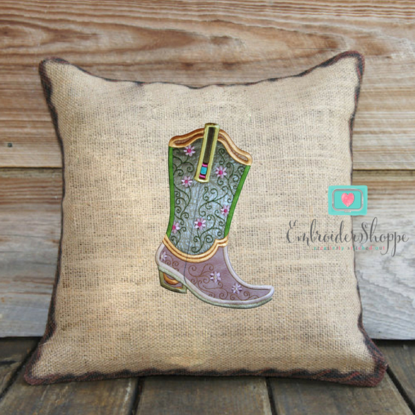 Cowboy Boots Set Applique -15