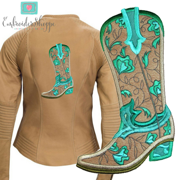 Cowboy Boots Set Applique -18