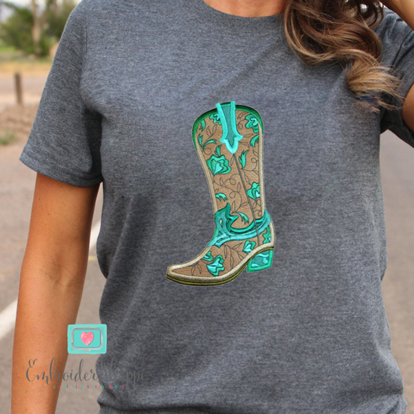 Cowboy Boots Set Applique -19