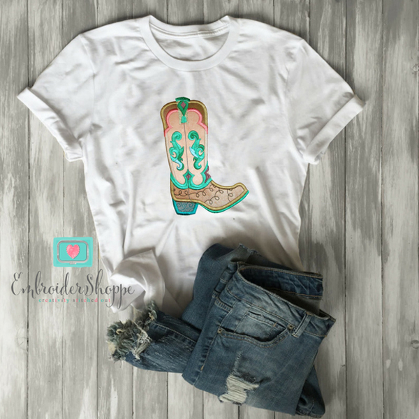 Cowboy Boots Set Applique -22