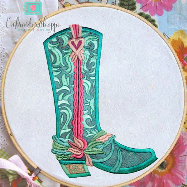 Cowboy Boots Set Applique -26