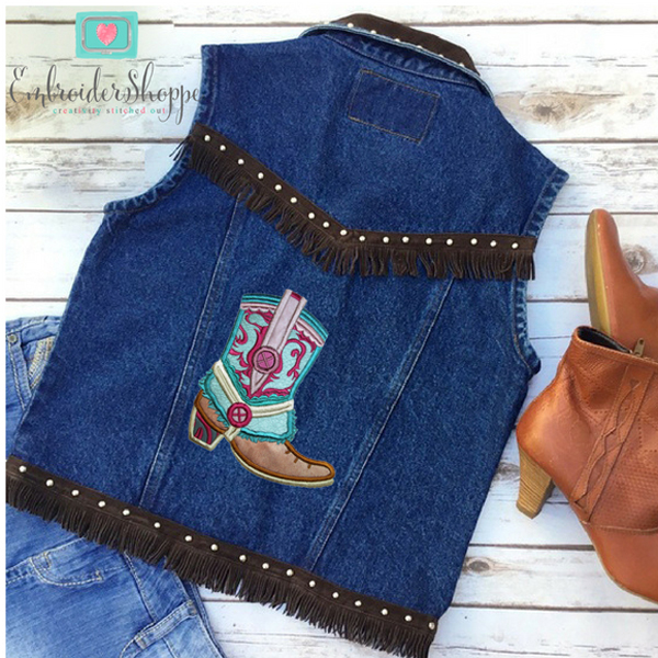 Drops of Jupiter Cowboy Boots Applique -10