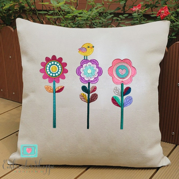 Retro Flower Patches -8