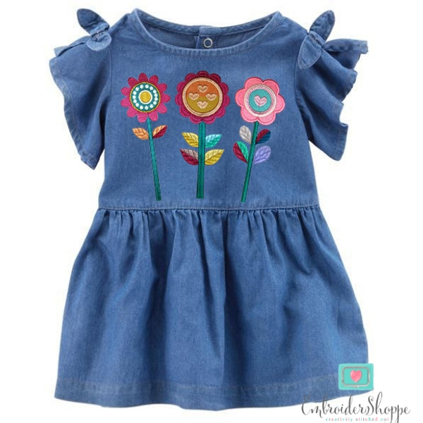 Retro Flower Patches -9