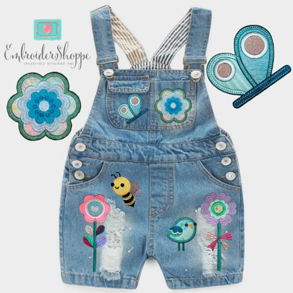 Retro Flower Patches -14