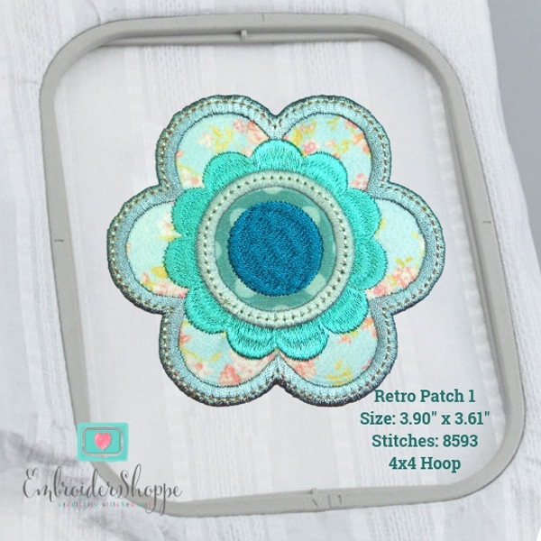 Retro Flower Patches -18