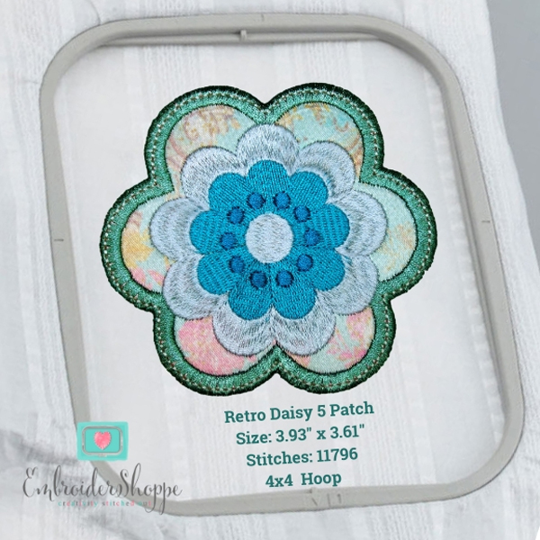 Retro Flower Patches -24