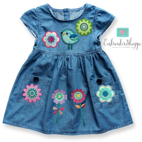 Retro Flower Patches -34