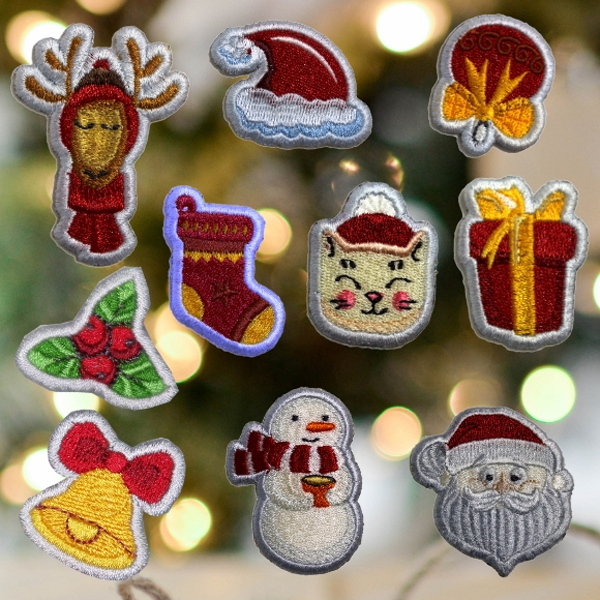 Miniature Christmas Patches -3